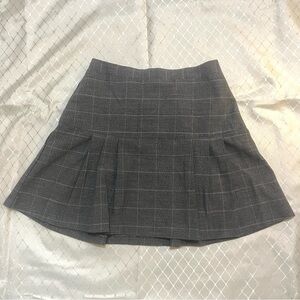 🛍️ 3 for $25 | V&X Grey Plaid Pleated Mini Skirt Tweed Academia Preppy Y2K Cute